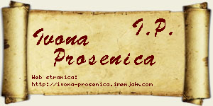 Ivona Prosenica vizit kartica